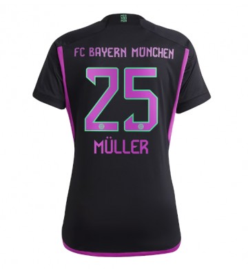 Bayern Munich Thomas Muller #25 Koszulka Wyjazdowych Kobiety 2023-24 Krótki Rękaw